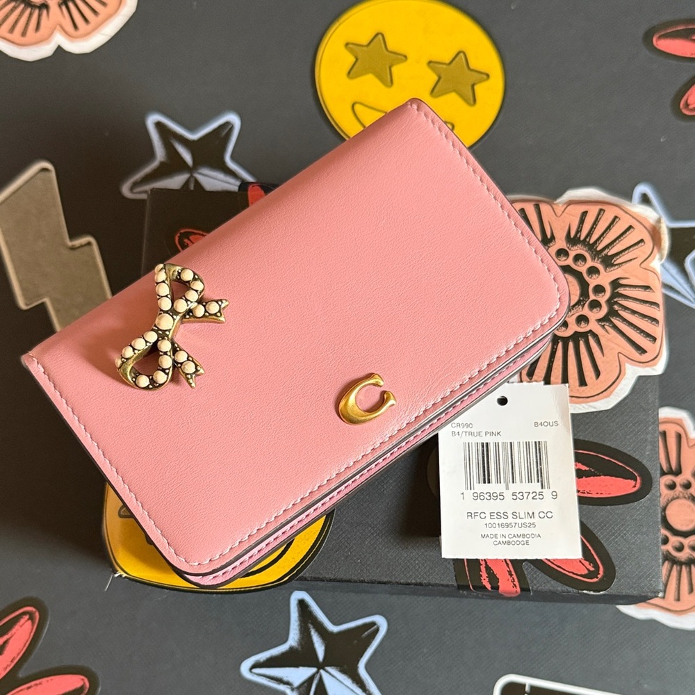 Coach Pink Bifold Wallet